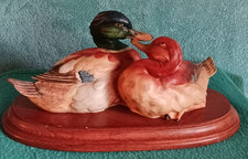 Vtg Giuseppe Armani (1935-2006) Italy Mallard Pair Capodimonte porcelain Elegant