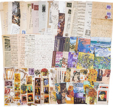 Vintage Scrapbook Supplies Pack - 200 Aesthetic Crafting Pieces