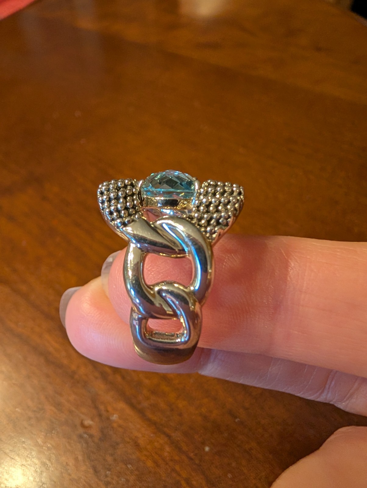 Michael Dawkins Blue Topaz Solid 925 Sterling Sil… - image 4