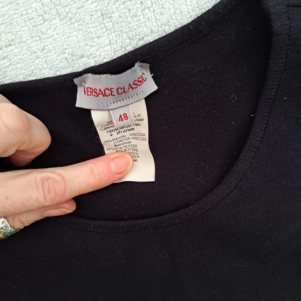 Versace Classic Top And Cardigan Size  48 UK 14 - Image 4 of 4