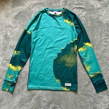 BURTON Shirt Men's XS Green DRYRIDE Lightweight Ski Base Layer L/S Winter Sports