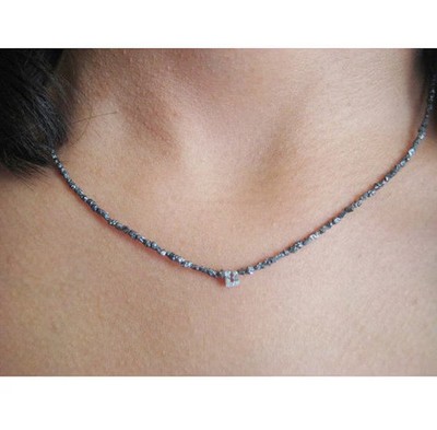 4mm Diamond With Necklace, Monogram Necklace, Monogram Initials, Personalized