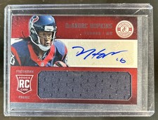 2013 Totally Certified DeAndre Hopkins RC Jersey Red Signatures Auto #/299