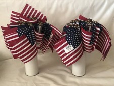 Lot of American US Flags Handheld 4x6" inch Stick Flags 10" Flagpole Made In USA