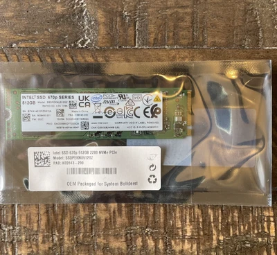 NEW Intel SSD 670p 512GB 2280 NVMe PCIe OEM - image 1 of 2