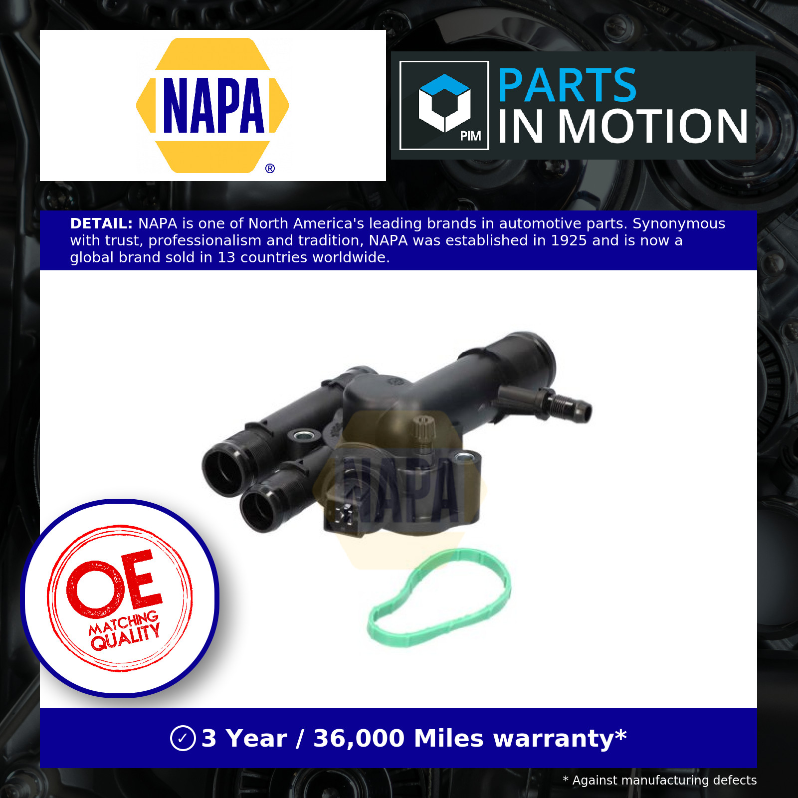 Coolant Thermostat fits RENAULT SCENIC Mk1, Mk2 1.9D 00 to 08 NAPA 8200074346 - Image 10
