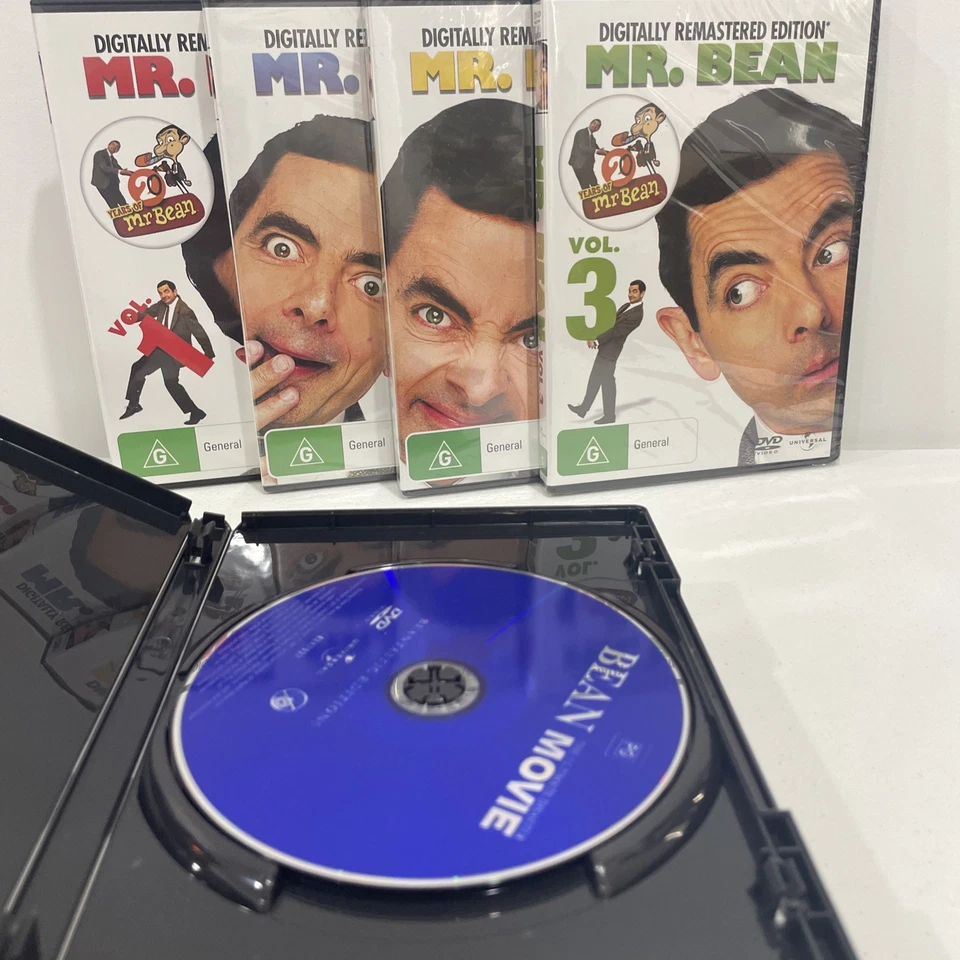 Paquete de DVD Mr Bean 7x Movie Collection mr bean vol 2-4 nuevo sellado. Región 4  Foto 4 de 4