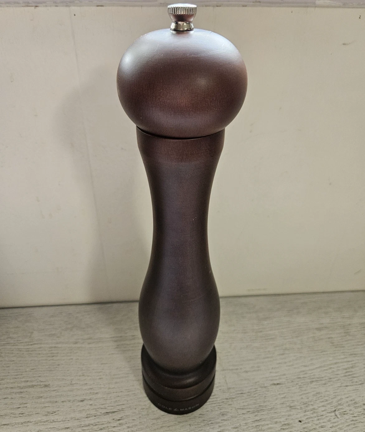 NEW Cole & Mason Precision Forest Capstan 12" Tall Dark Wood Pepper Mill Grinder