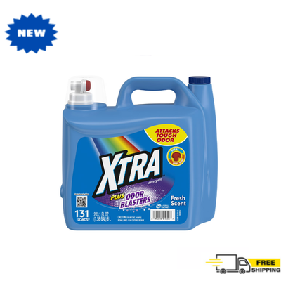 #ad #ad XTRA Laundry Detergent Liquid Plus Odor Blasters 131 Loads 203.1 Fl Oz 1 Pack $11.99