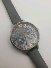 Olivia Burton Grey Floral Watch