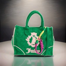 Juicy Couture Embroided Logo Irish Scottie Style Tote bag  Large,New with tags