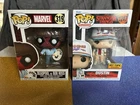 Funko Pop Lot Deadpool as Bob Ross 319 & Stranger Things Dustin 1247 Hot Topic