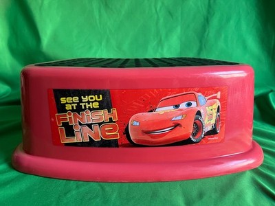 Disney Pixar Cars (Mc Queen) Children's Red Step Stool - Non-Slip