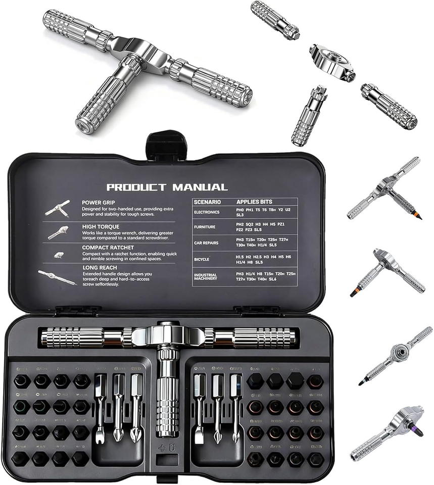 Multi Tool Rachet 2026 New Tools Toolsons Multi Tool Set,40-In-1 Ratchet Screwdriver Set ...