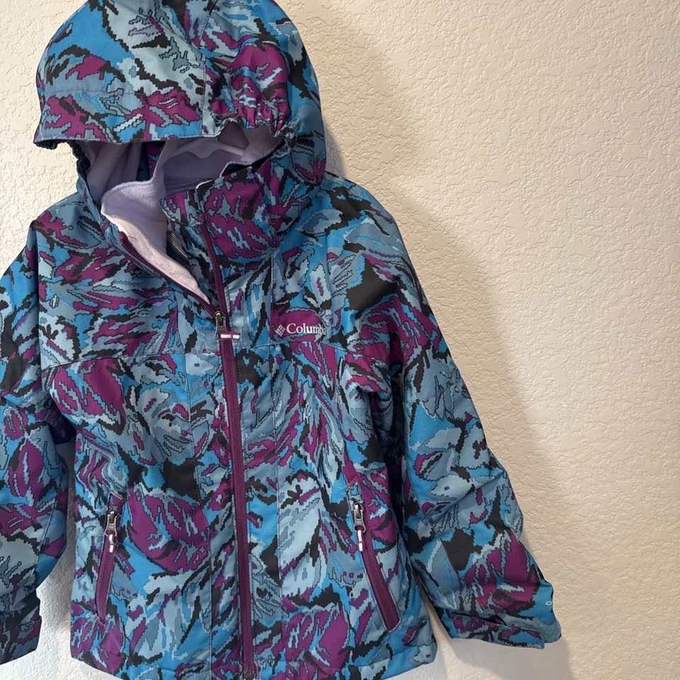 Columbia Kids S 6 6X Omni Chaqueta Intercambiable Calor Concha Lluvia Nieve Impermeable Foto 3 de 4