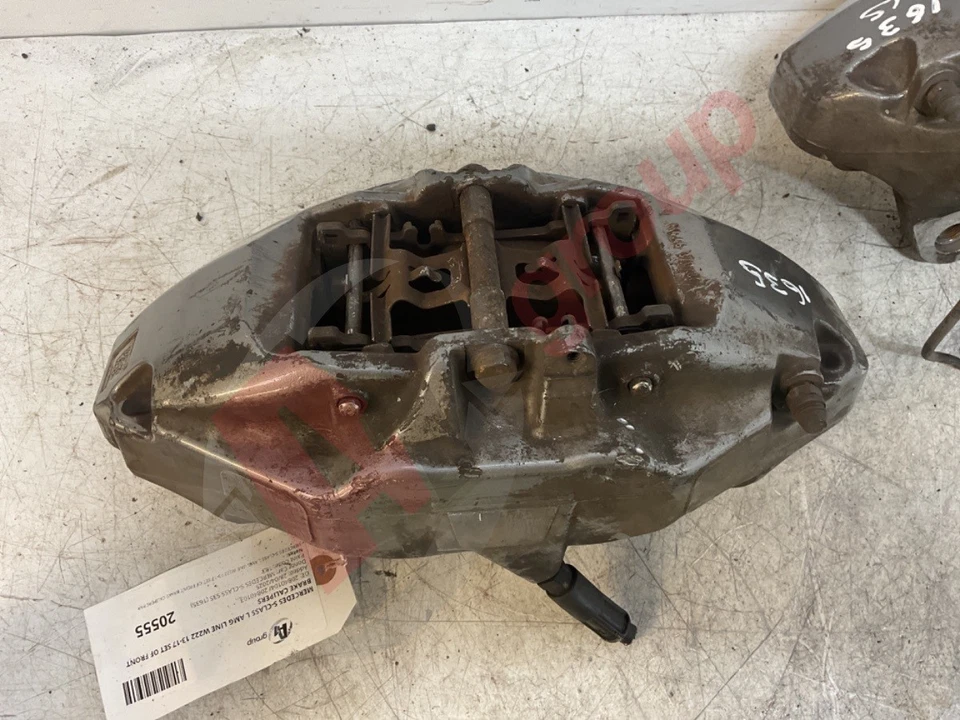 MERCEDES S-CLASS L AMG LINE W222 13-17 SET OF FRONT BRAKE CALIPERS - Image 4 of 4
