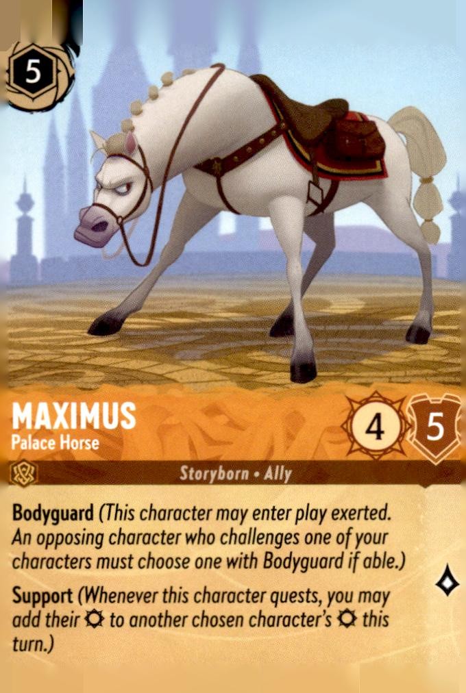 Maximus - Palace Horse 10/204 Super Rare The First Chapter Lorcana Near Mint