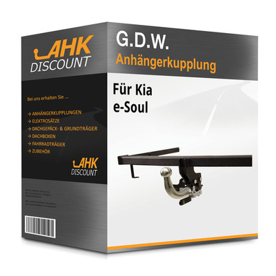 Für Kia e-Soul 01.2019-jetzt G.D.W. Anhängekupplung abnehmbar NEU