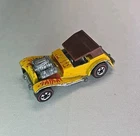 Vintage 1973 Hot Wheels Redline Sir Rodney Roadster Yellow w/Brown Top Hong Kong