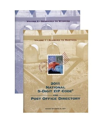 National Zip Code Directory 2011 [2 Volume Set], United States Postal Service