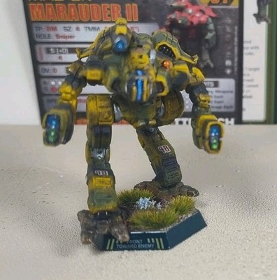 Battletech Painted Marauder II Mech With Pilot & Mech Card