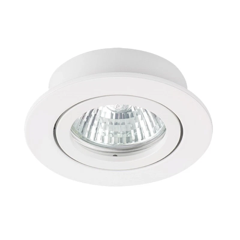 Einbaurahmen MR16/GU10 rund/schwenkbar 70mm DA, DALLA CT-DTO50-W, weiß - Bild 1 von 1