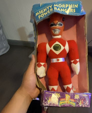 Mighty Morphin Power Rangers Red Ranger Plush Action Figure, Boxed, Age 3 