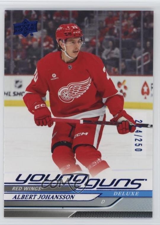 2024-25 Upper Deck Series 2 Young Guns Deluxe 224/250 Albert Johansson #475 1nw9