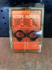 Millett Steel Matte Turn In Scope Rings Smooth 1 inch LOW Browning #39