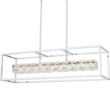Quoizel PCDZ136 Dazzle 36"W Crystal Linear Chandelier - Chrome