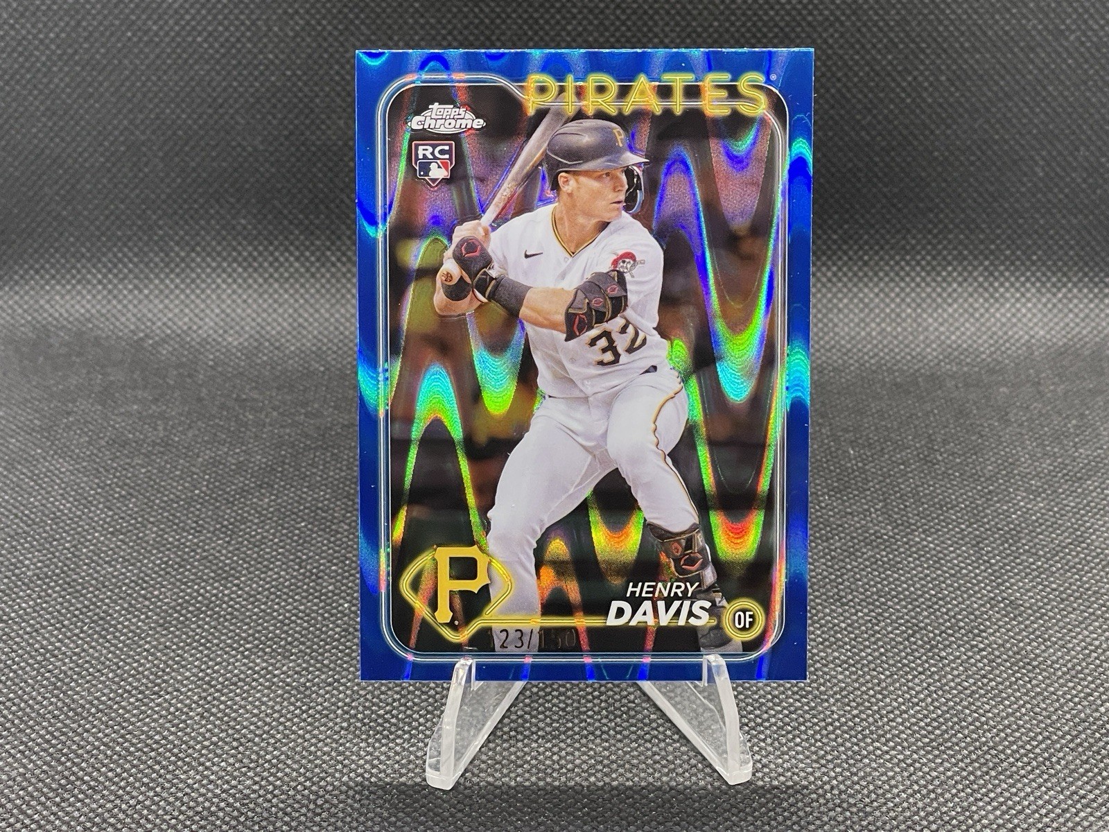 2024 Topps Chrome - Henry Davis #260 Blue RayWave Refractor /150 (RC)