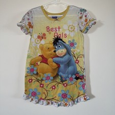 Vintage Y2K Winnie The Pooh Eeyore 4t Night Gown Pajamas Flaws Shown Disney #251