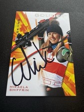 Upper Deck 2021 Goodwin Champions Mikaela Shiffrin Skiing Auto Card #GA-MS