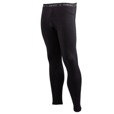 ZeroFit Move Warm Heatrub Motorcycle Motorbike Baselayer Bottoms Leggings Black
