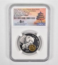 PF70 UCAM 2020 China 1 Oz Platinum Mint Medal Cancellation ANA NGC *1417 3895.00 per troy oz