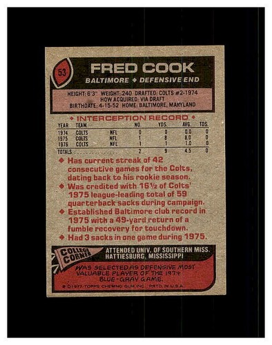 1977 TOPPS FOOTBALL #1-300 YOU PICK SEE PHOTOS OF EVERY CARD STARS *NEW LISTING* - Picture 83 of 433