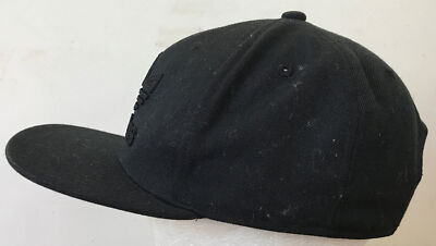 Adidas All Black Embroidered Logo Wool Blend Baseball Cap Hat