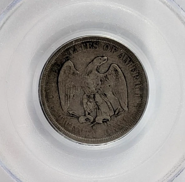 1875 S Liberty Seated Twenty Cent Piece 20C Graded VG10 by PCGS - Image 4 of 4