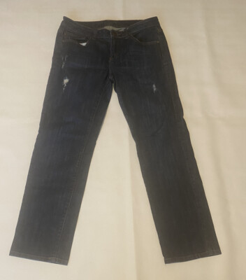 JLO Jennifer Lopez Blue Jeans Sz 4 Distressed