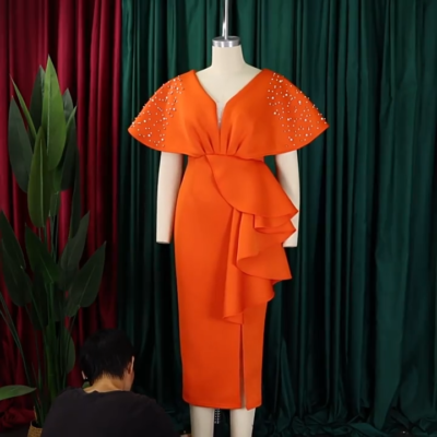 Womens Sexy Cocktail Dress Beaded Pleated Design Short Sleeved Club Party Dress | eBay Womens Sexy Cocktail Dress Beaded Pleated Design Short Sleeved Club Party Dress | eBay