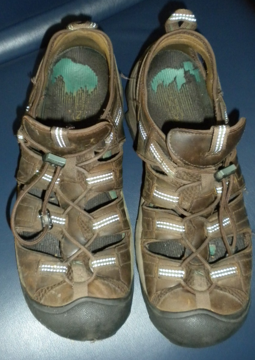 Sandali KEEN Arroyo impermeabili sportivi in pelle 10 5 da uomo escursionismo trail marroni antiscivolo