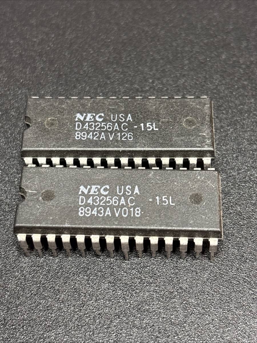NEC D43256AC-85L CMOS RAM – 256 KBit Speicherchip, DIP-28, Low Power – Aus Japan