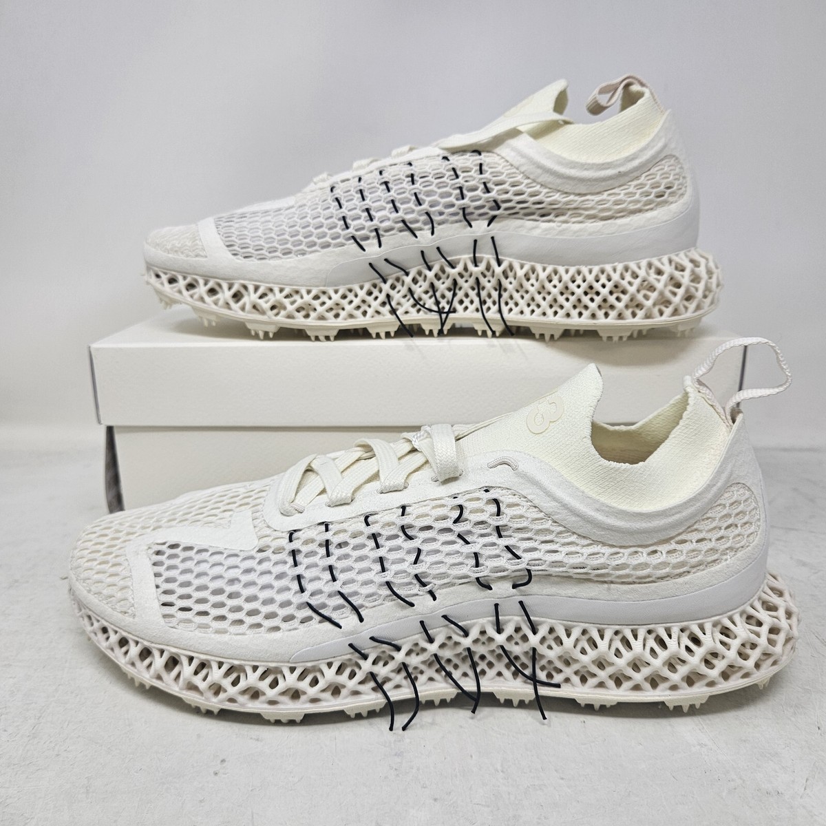 Adidas Y-3 Runner 4D Halo Off White Athletic Shoe IE4854 Men's