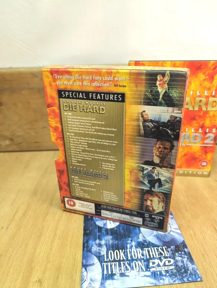 DIE HARD / DIE HARD 2 - SPECIAL EDITION 4 DVD Box Set Bruce Willis Action Movies - Image 3 of 4