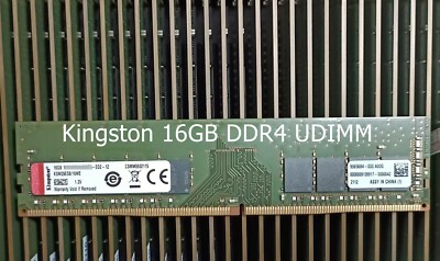 Kingston 16GB ECC UDIMM RAM DDR4 2666MHz  2133MHz  2933MHz 3200MHz 288pin 1.2v