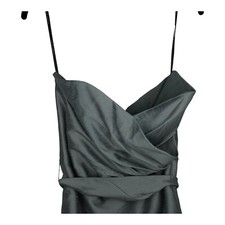 Alfred Sung Gray Strapless Wedding Bridesmaid Cocktail Party Dress Size 10