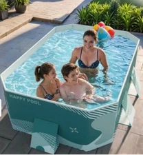 Foldable Above Ground  Pool Portable Outdoor non-Inflatable-73