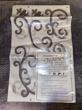 Tatouage Wrought Iron Scroll Dry Rub Transfer-NEW