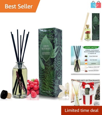 Elegant Reed Diffuser Set: Black Raspberry Vanilla & Real Botanicals | USA Made