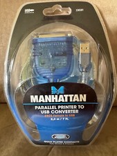Manhattan Parallel Printer to USB Converter, 7ft. cable